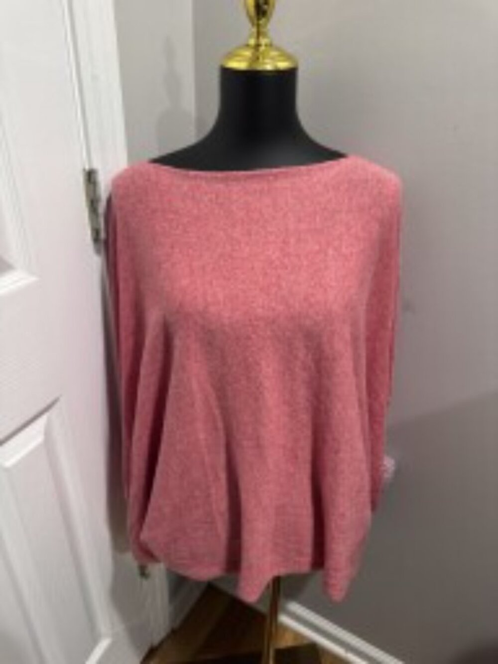 Zaket & Plover Cocoon Top Balloon Sleeve Linen Cotton Luxury Sweater XS/S